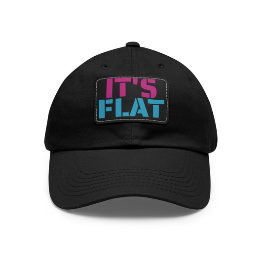 IT’S FLAT Hat with Leather Patch (Rectangle)