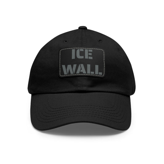 "ICE WALL" HAT with Leather Patch (Rectangle)